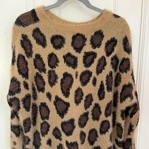 Cheetah print sweater
